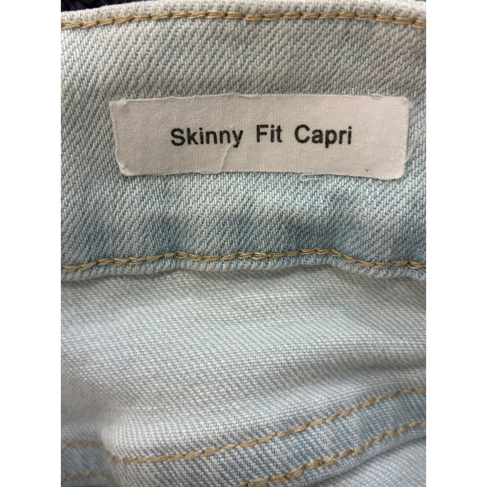 Judy Blue Skinny Fit Capri Jeans Light Wash Stretch Denim 20W - Picture 4 of 6